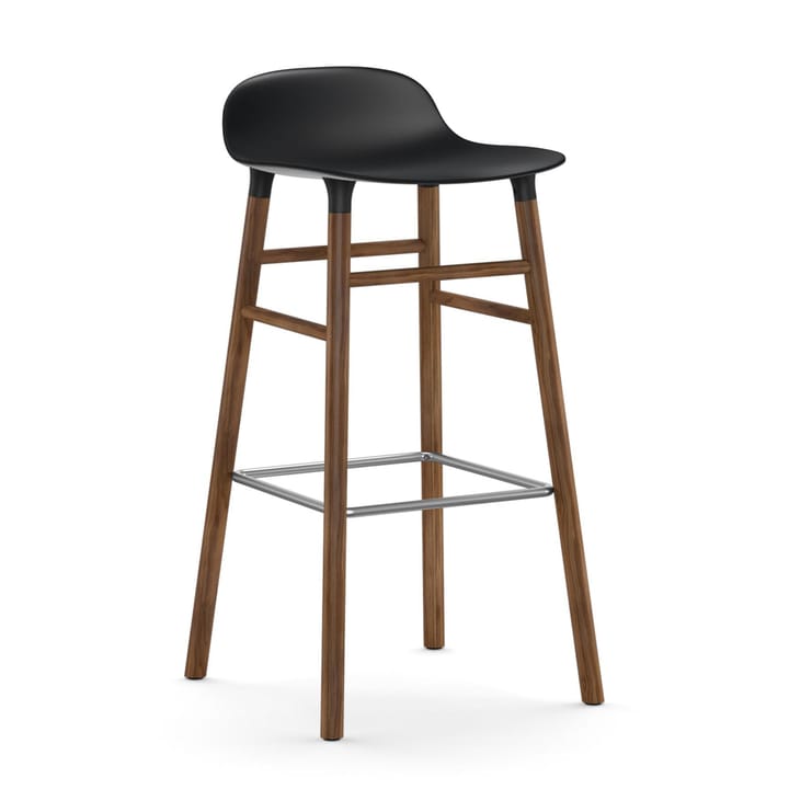 폼 바 스툴 월넛나무 레그 - Svart - Normann Copenhagen | 노만코펜하겐