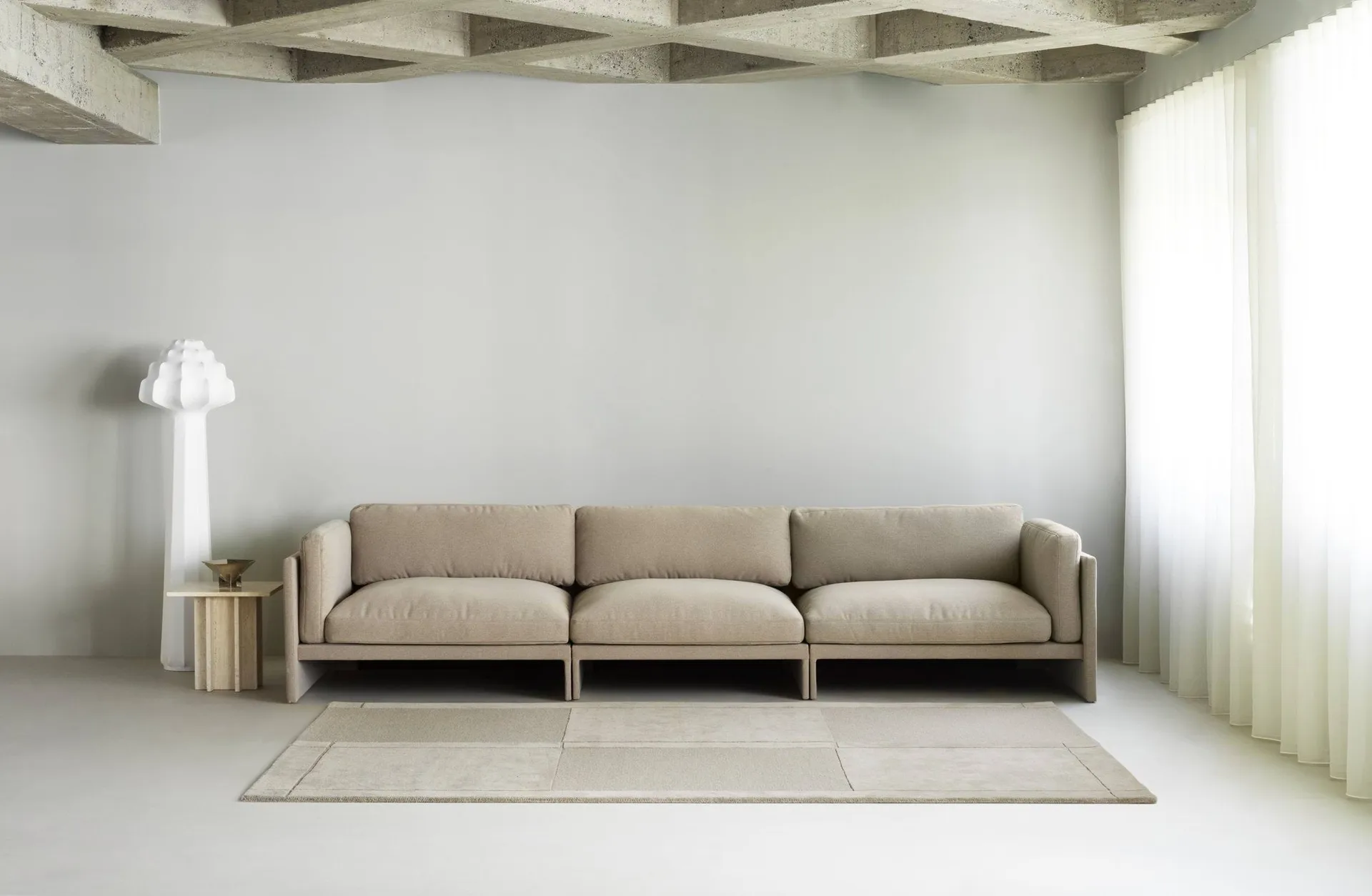 레벨 울 러그, Warm Grey, 200x300 cm Normann Copenhagen | 노만코펜하겐