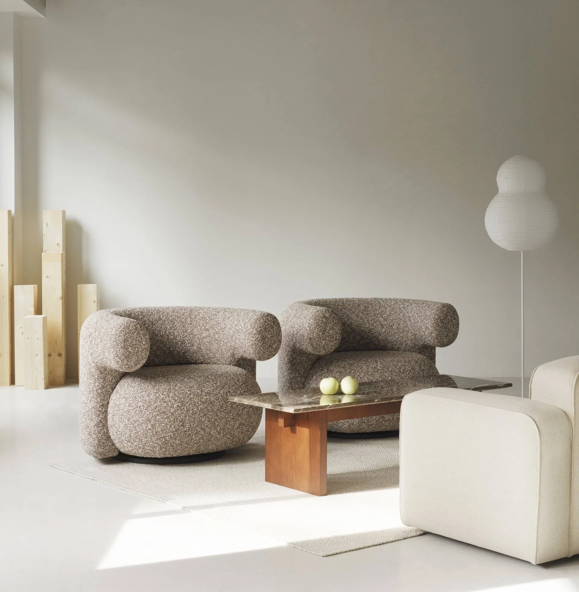 퍼프 버블 플로어 조명, White Normann Copenhagen | 노만코펜하겐