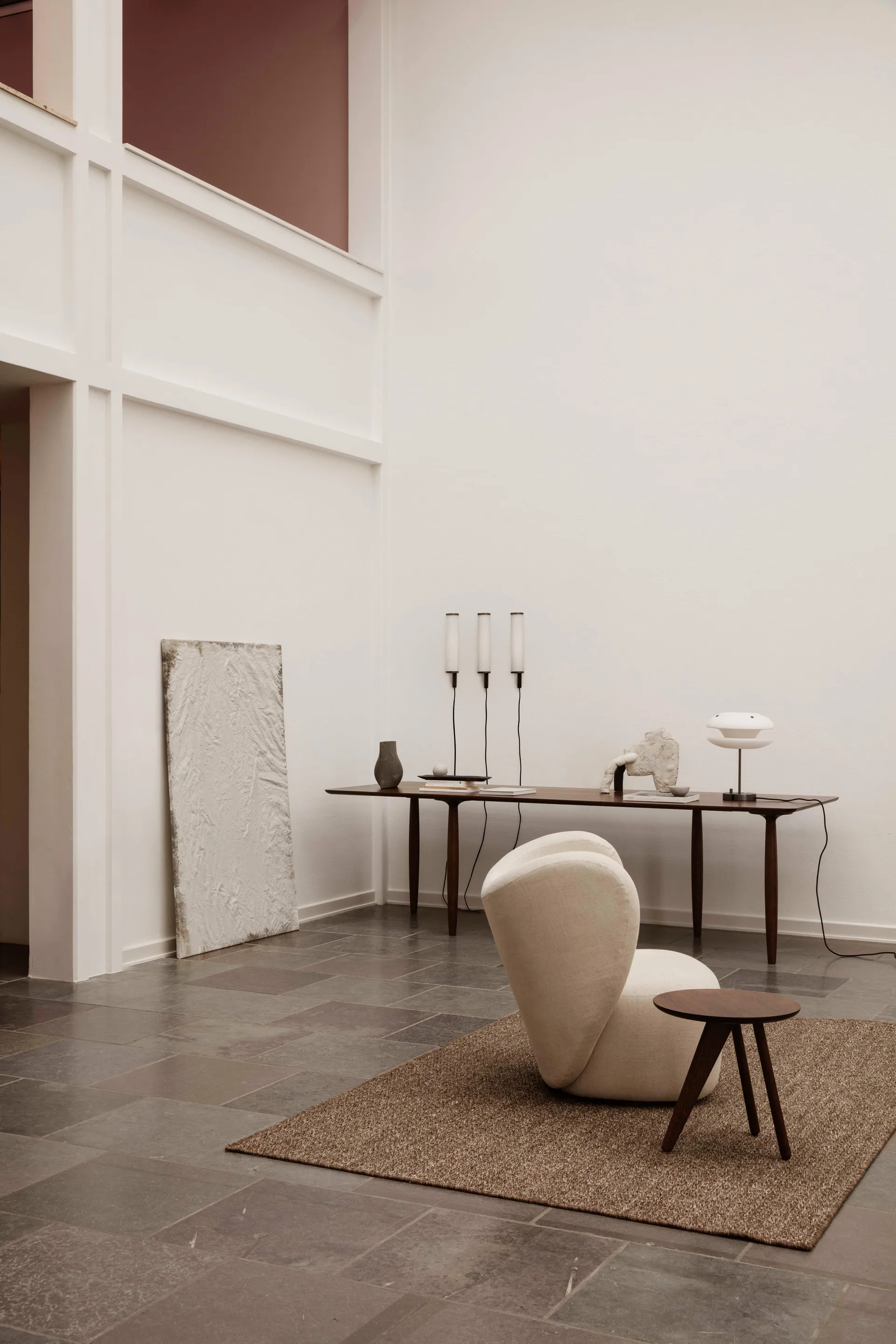 핀 사이드 테이블 40 cm, Dark smoked oak NORR11