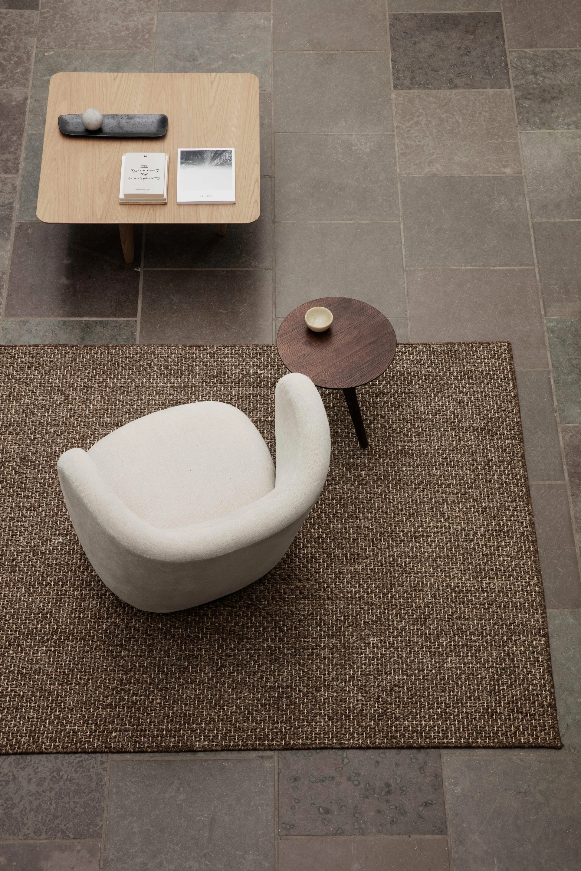 핀 사이드 테이블 40 cm, Dark smoked oak NORR11