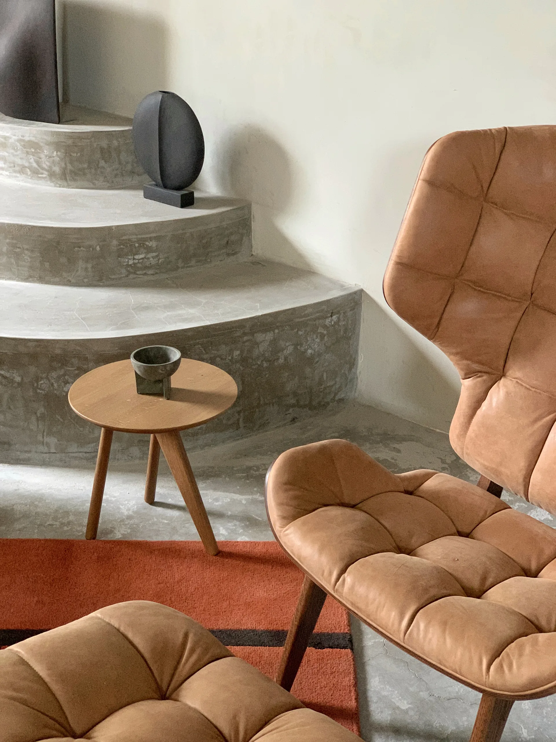 핀 사이드 테이블 40 cm, Light smoked NORR11