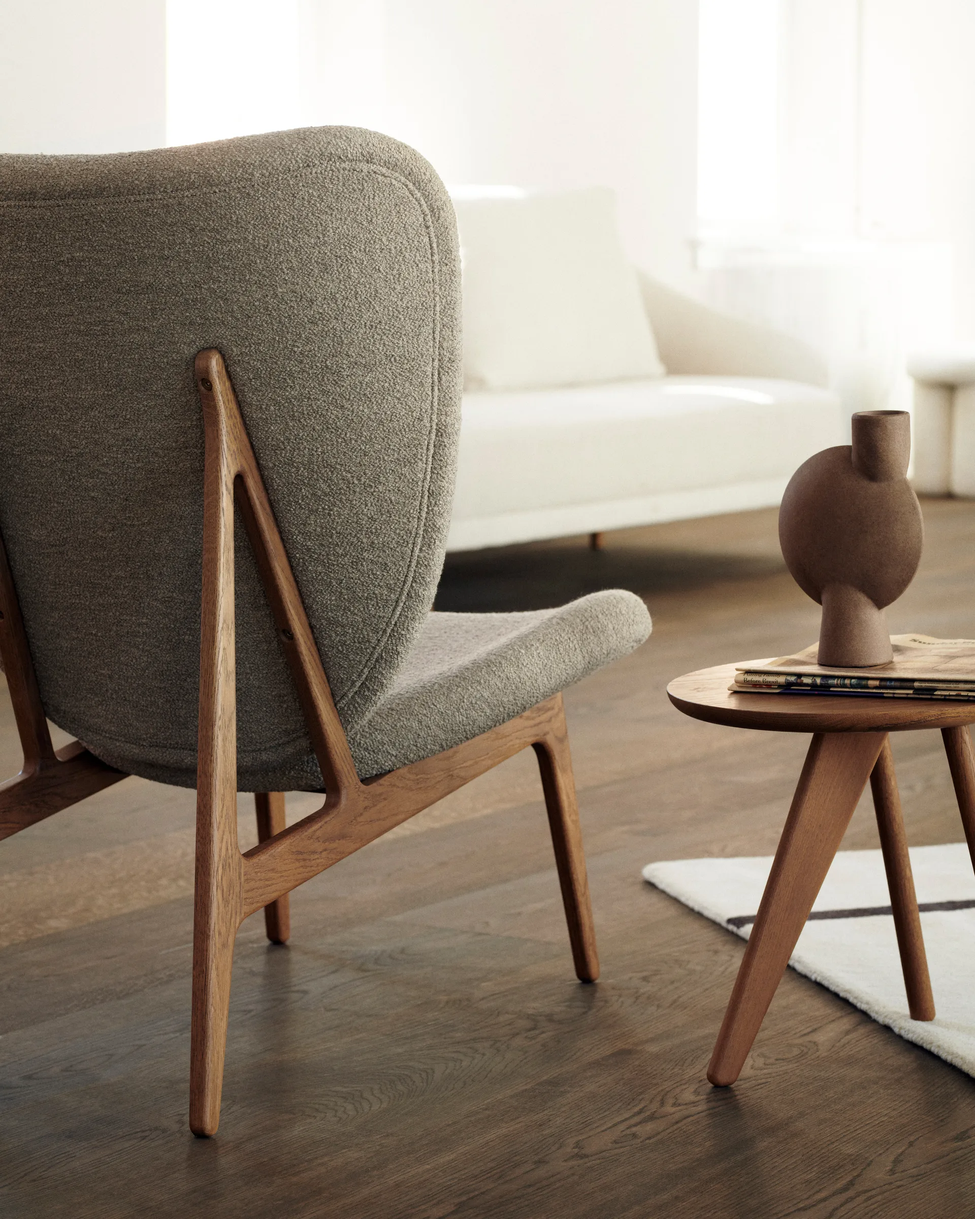 핀 사이드 테이블 40 cm, Light smoked NORR11