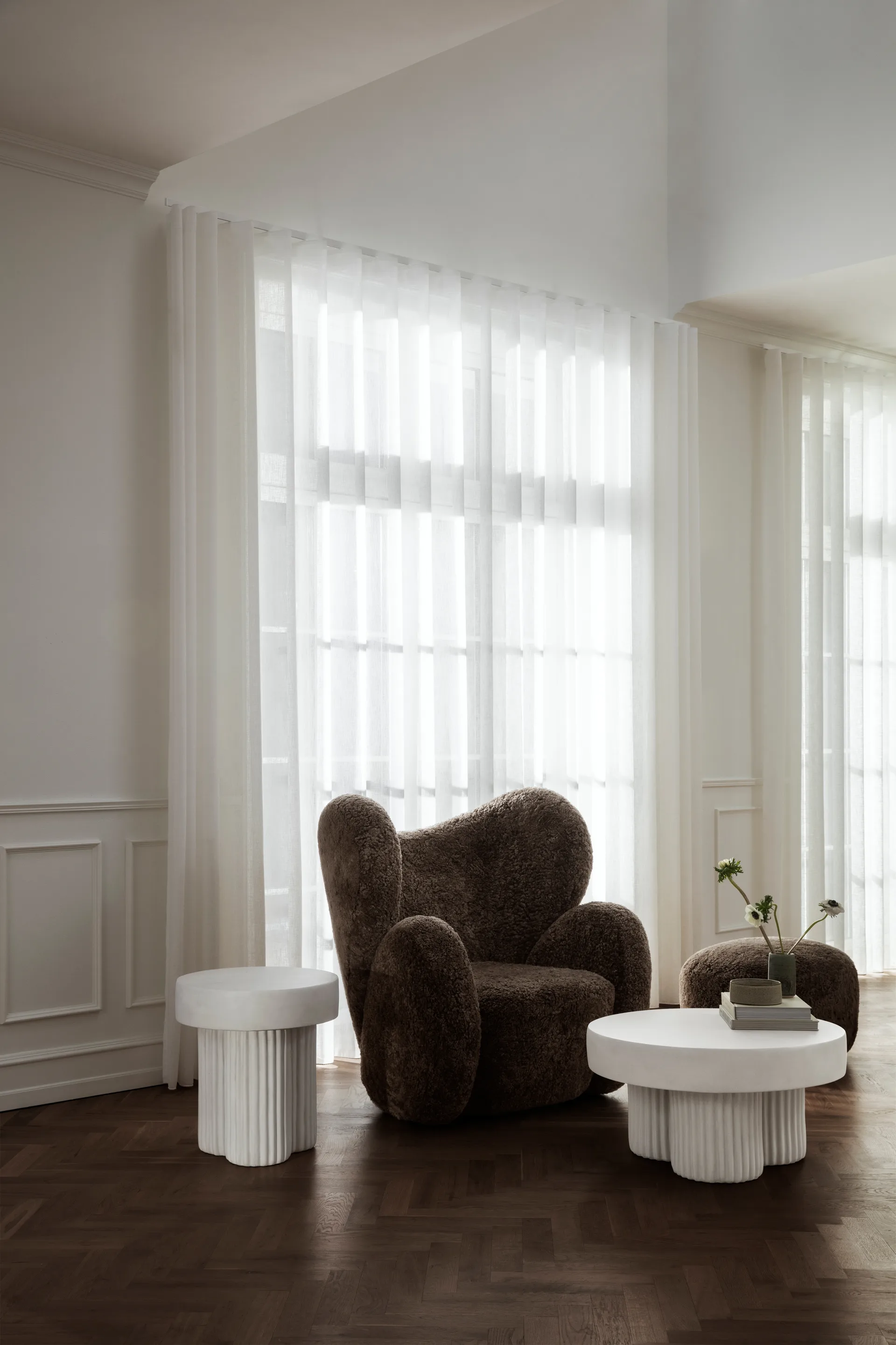 기어 커피 테이블 로우 Ø70 cm, Earth, Ø70 cm NORR11