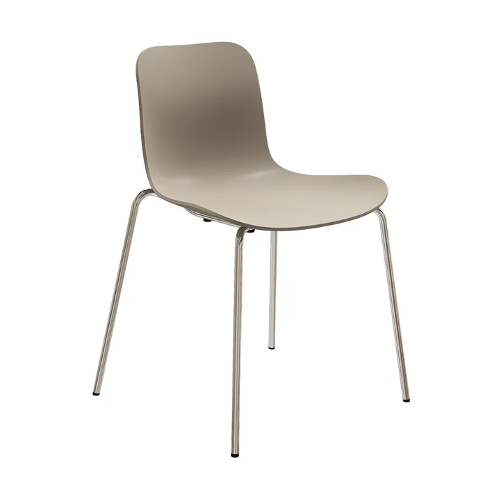 Langue 체어 - Warm grey-chrome frame - NORR11