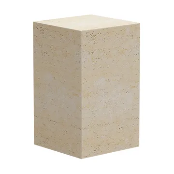 큐비즘 사이드 테이블 - Travertine, 30x30x50 cm - NORR11