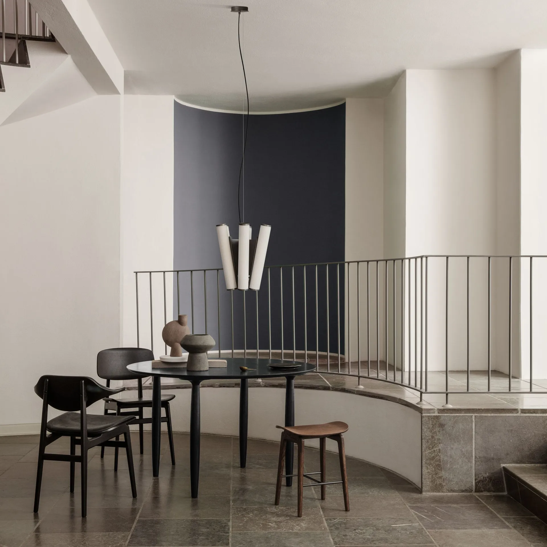 데코 샹들리에 천장 조명, white-black NORR11