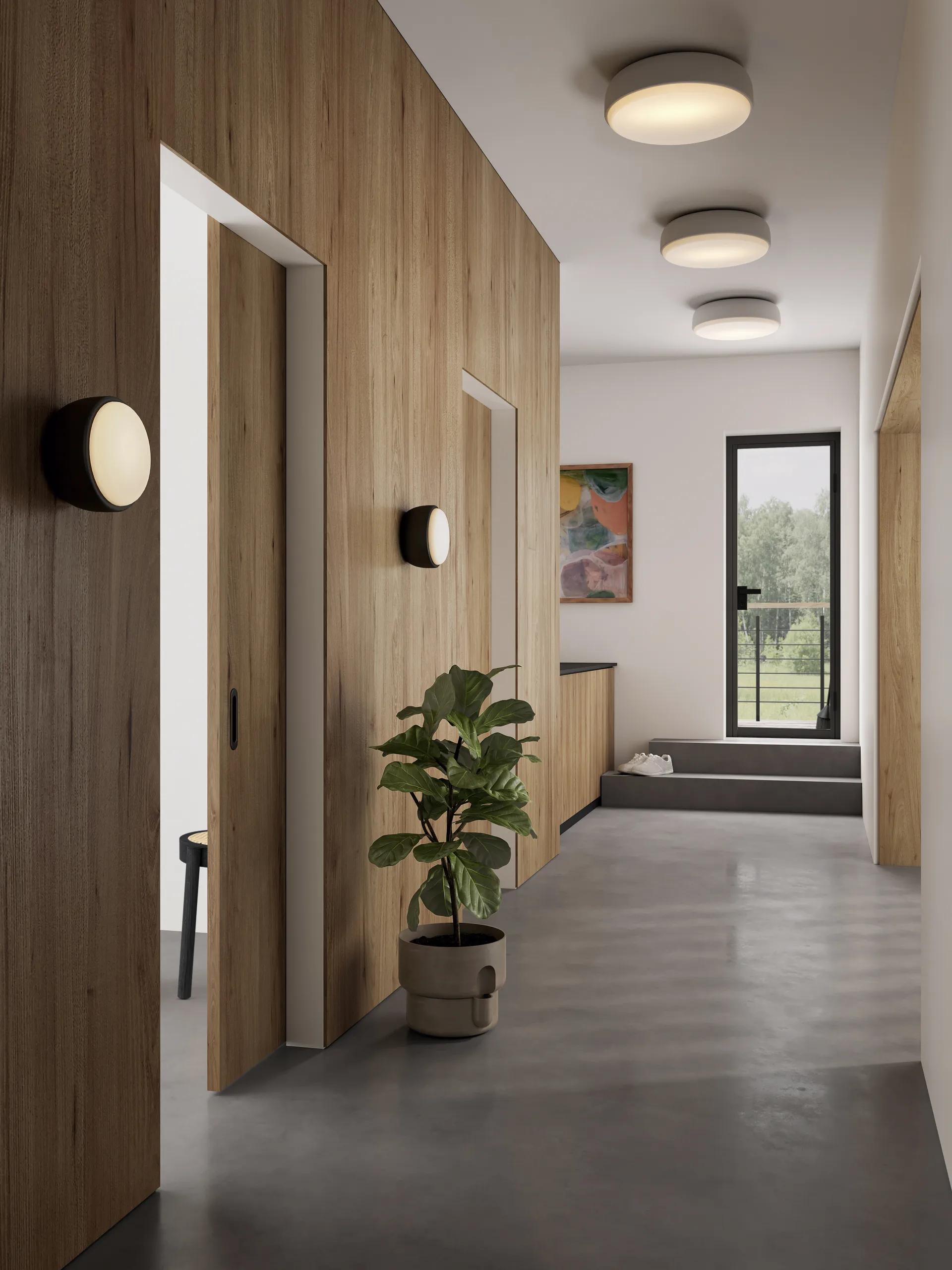 오버 미 천장 조명 Ø20 cm, Matte black Northern | 노던