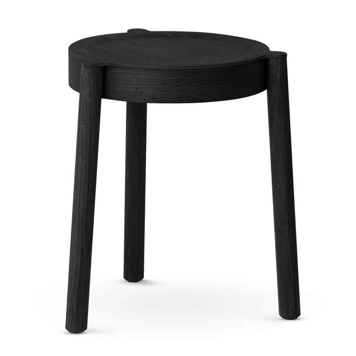 팔 라운드 스툴 - Black oak, Ø37x46 cm - Northern | 노던