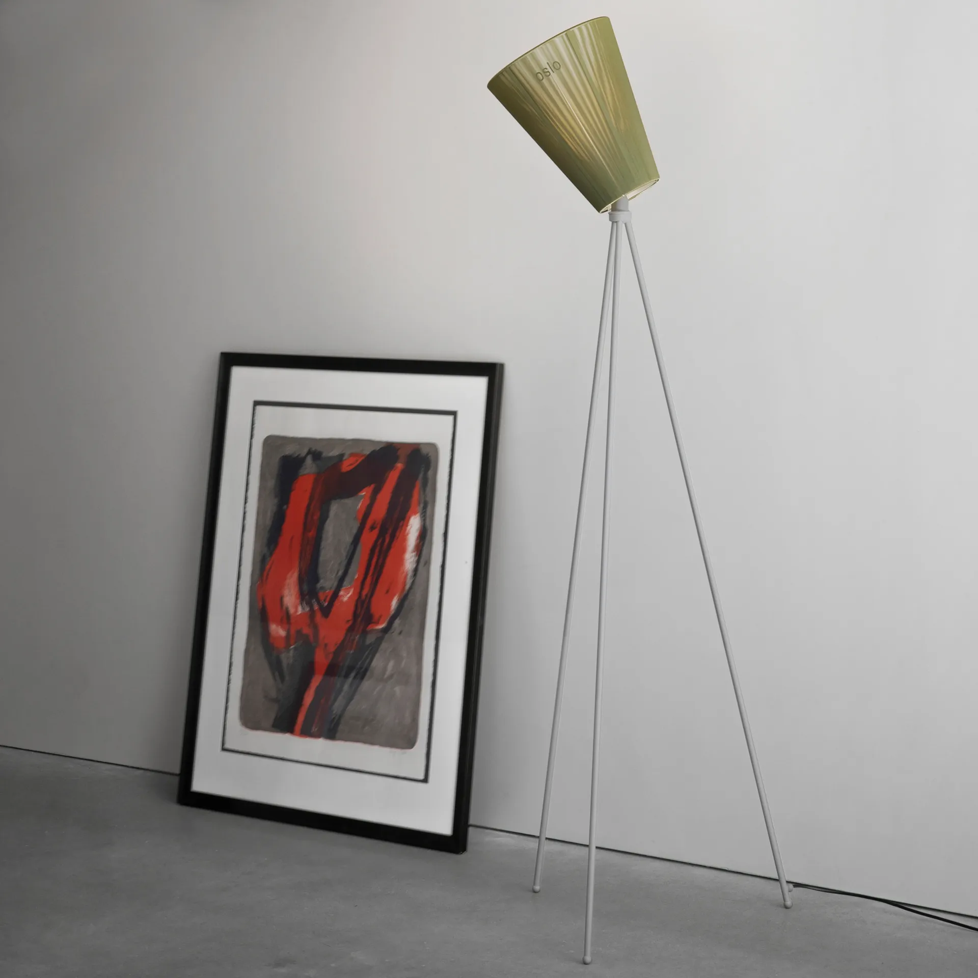 오슬로 우드 플로어 조명용 전등갓, olive green Northern | 노던