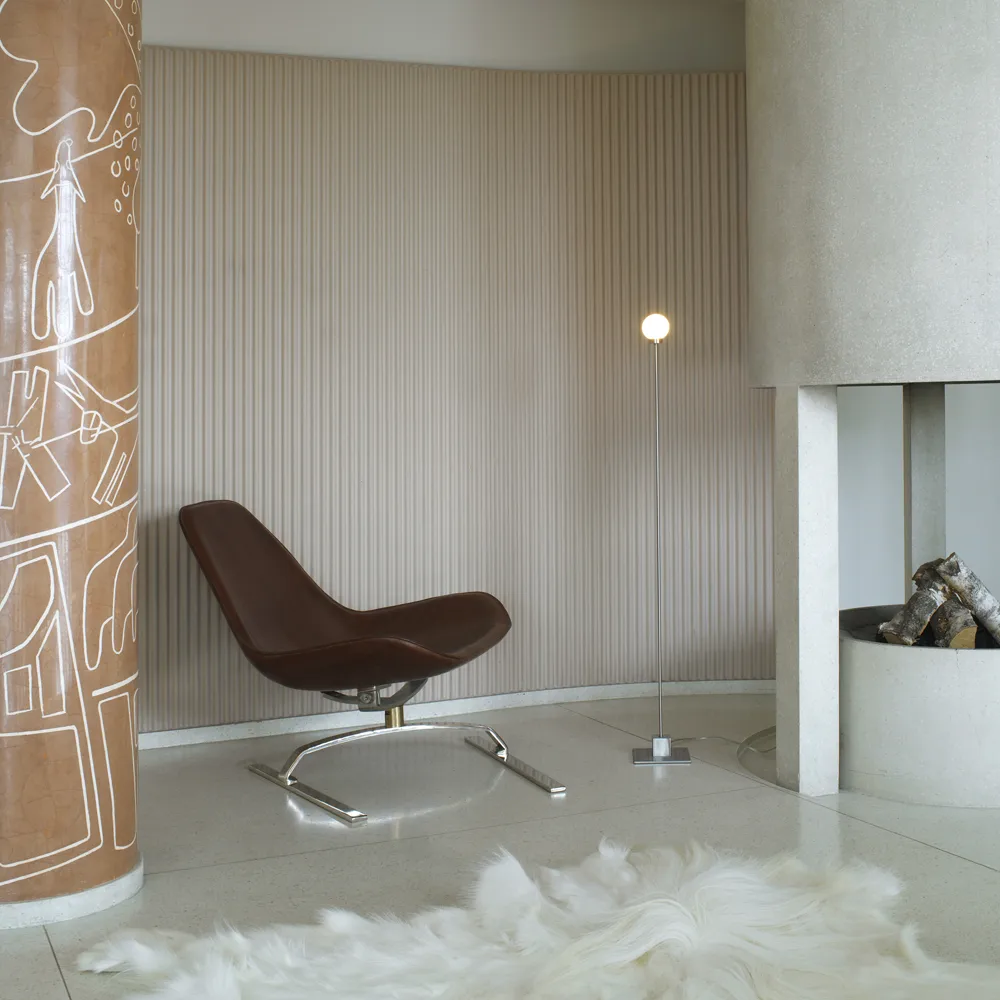 Snowball 플로어 조명, Steel, white opal glass Northern | 노던