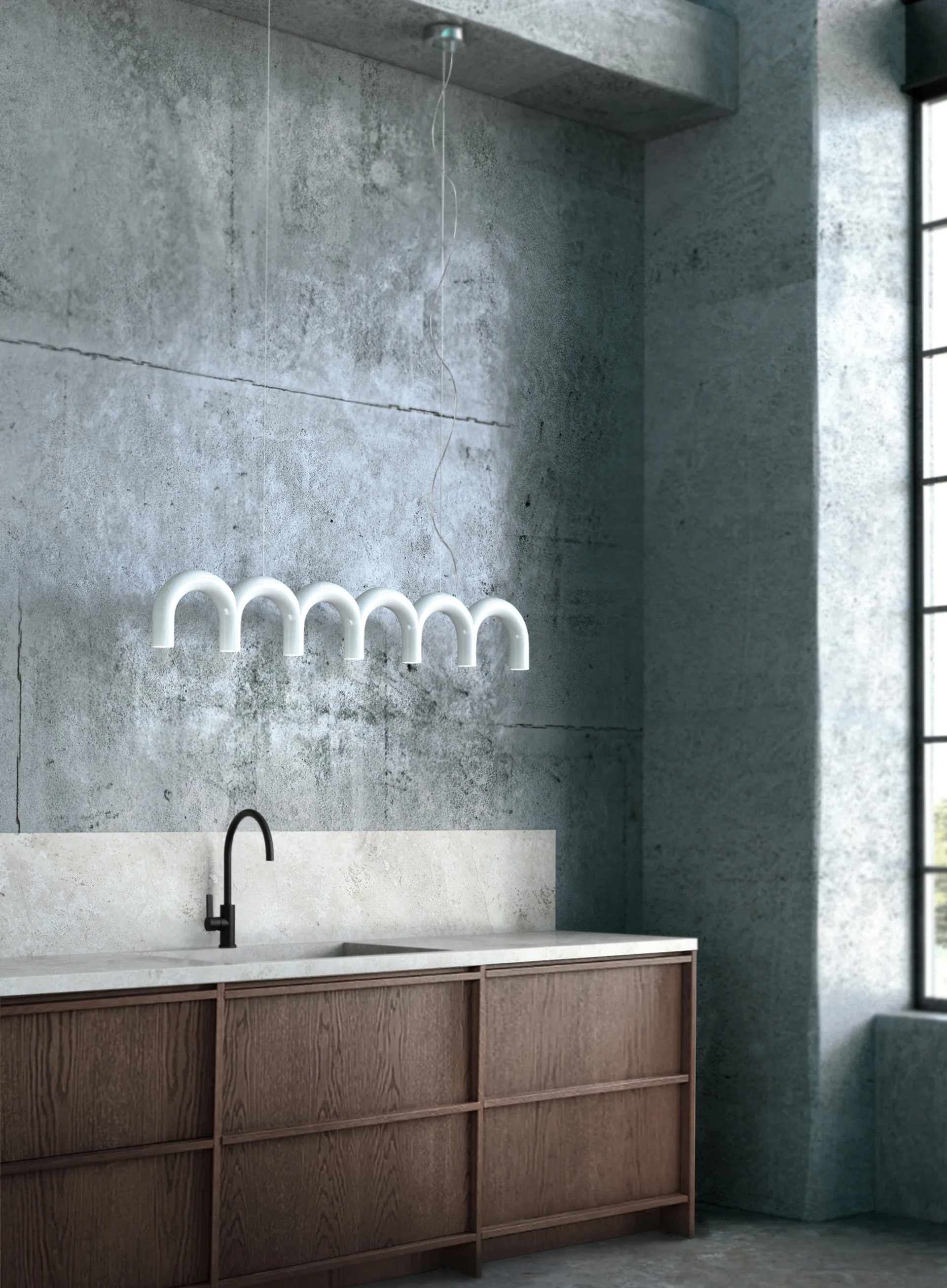 Arch 펜던트 125.6 cm, White Oblure | 오블러