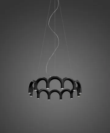 Arch 써클 펜던트 Ø76 cm - Black, Ø98 cm - Oblure | 오블러