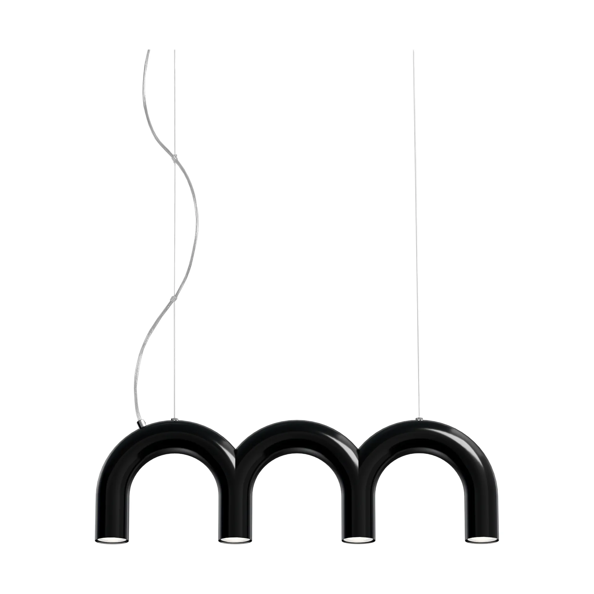 Arch 트리플 펜던트 조명, Black, 65.6 cm Oblure | 오블러