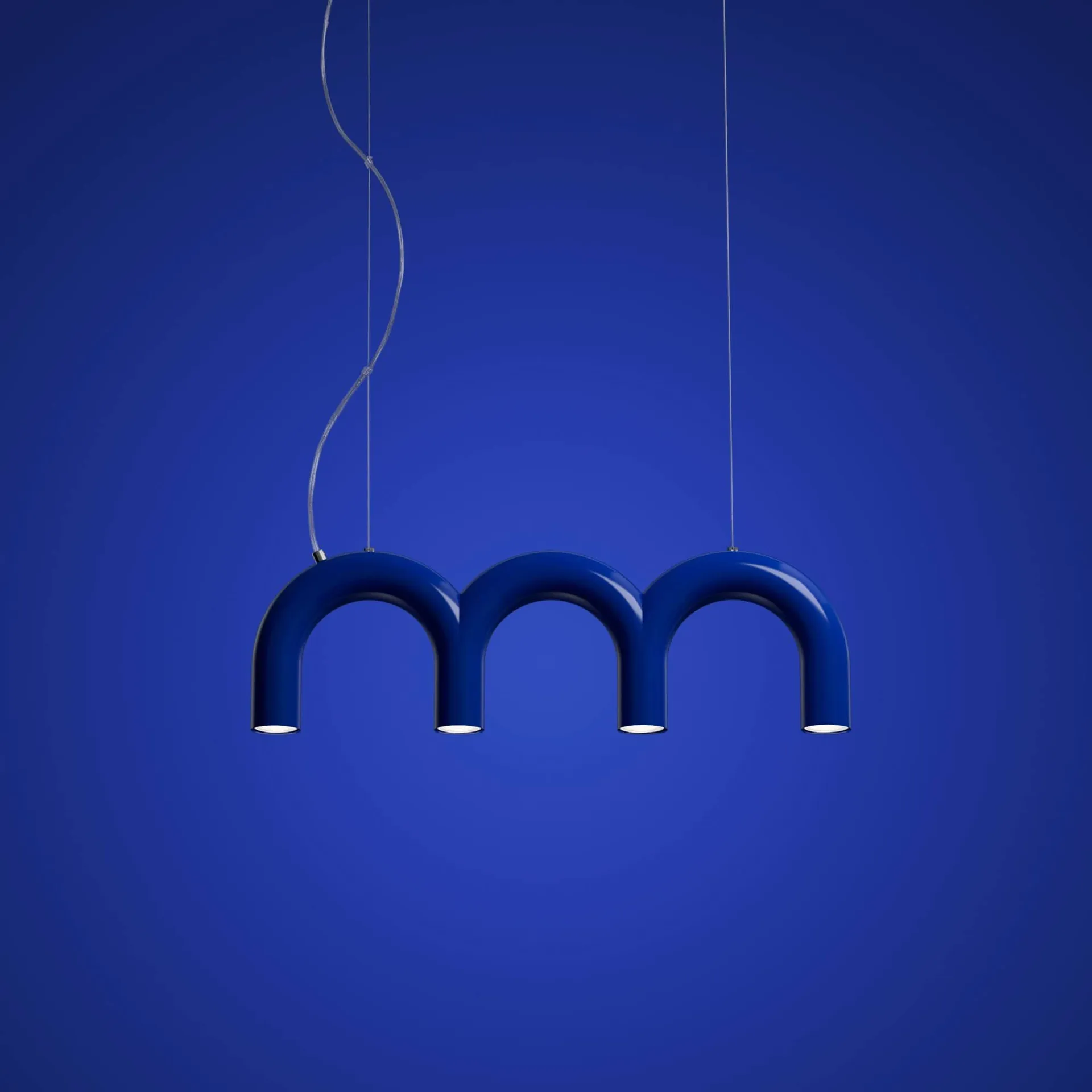 Arch 트리플 펜던트 조명, Blue, 65.6 cm Oblure | 오블러
