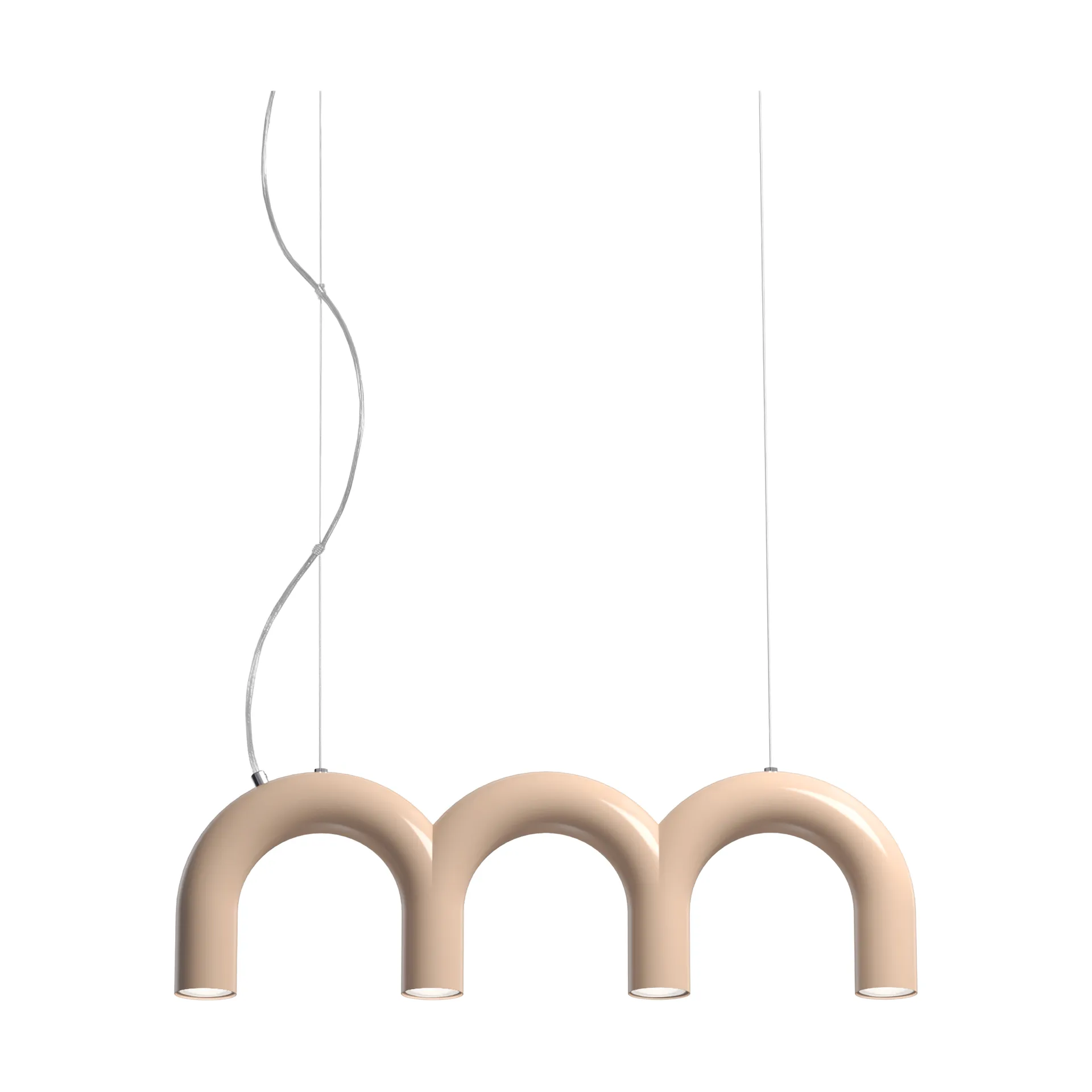Arch 트리플 펜던트 조명, Nude, 65.6 cm Oblure | 오블러