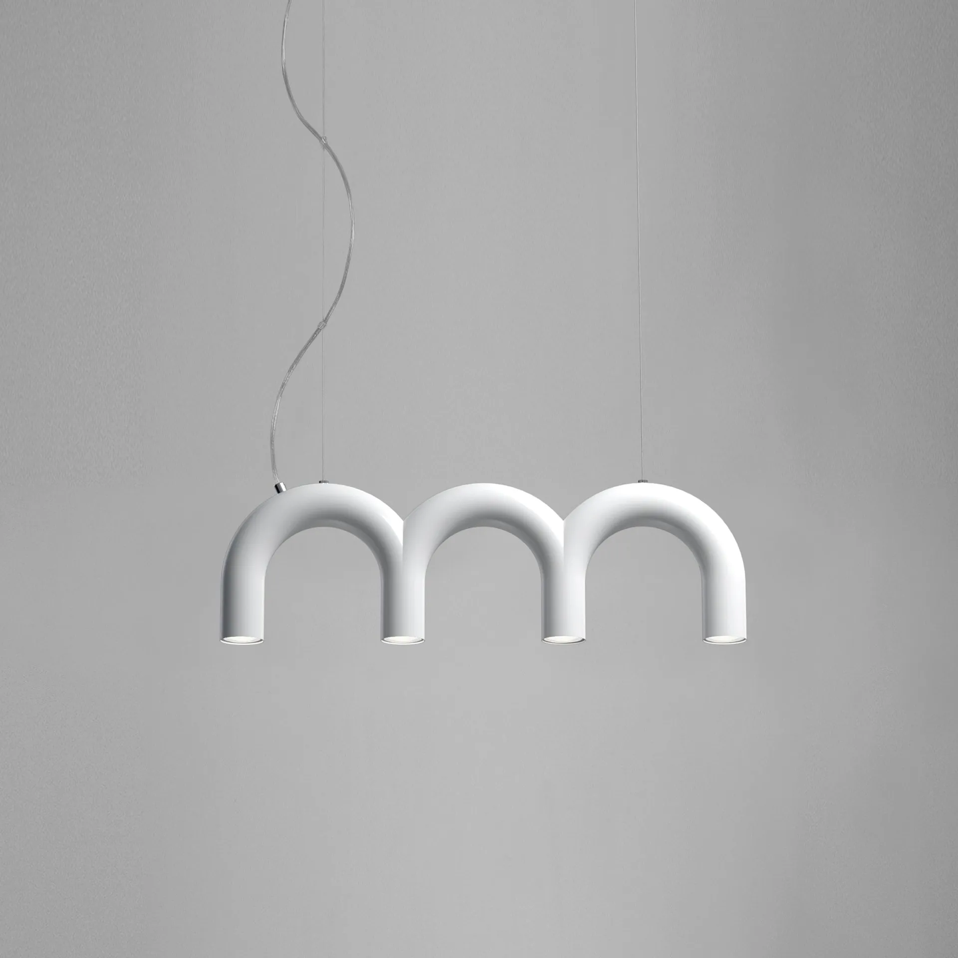 Arch 트리플 펜던트 조명, White, 65.6 cm Oblure | 오블러