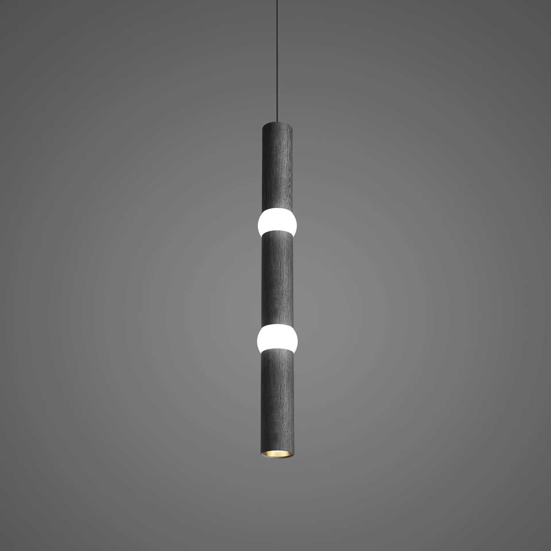 Lightbone 펜던트 조명, Large 83.6 cm, black oak Oblure | 오블러
