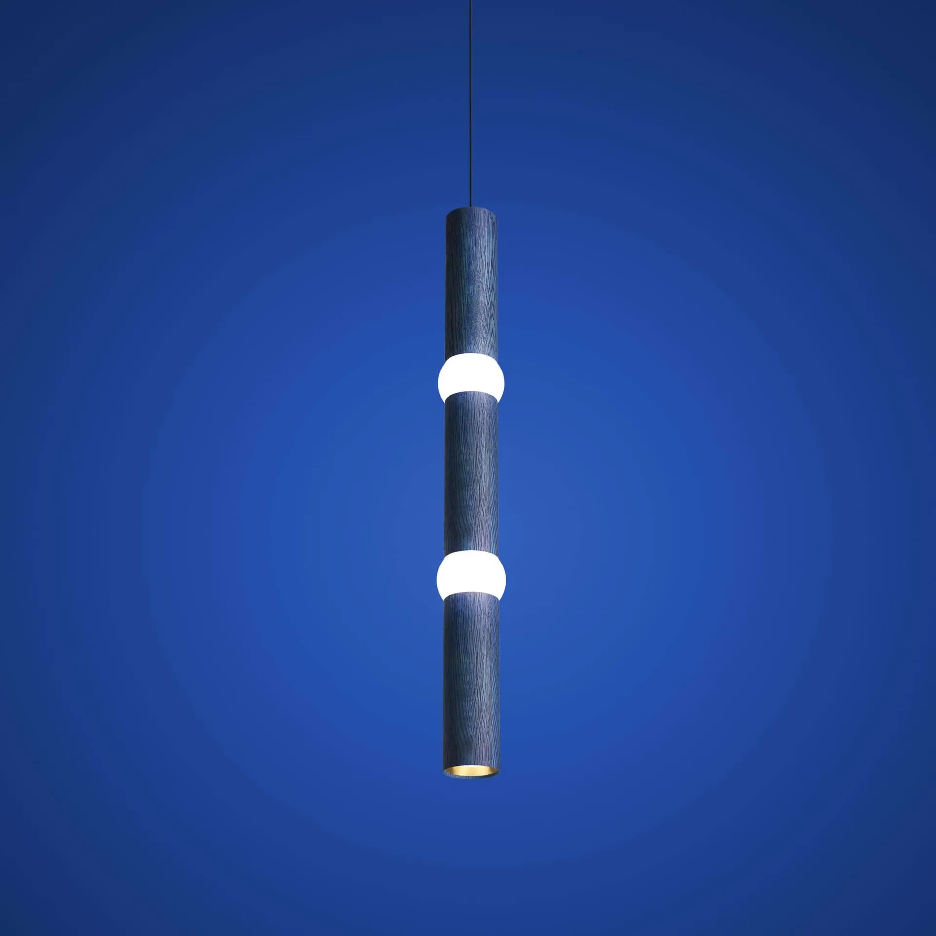 Lightbone 펜던트 조명, Large 83.6 cm, blue oak Oblure | 오블러