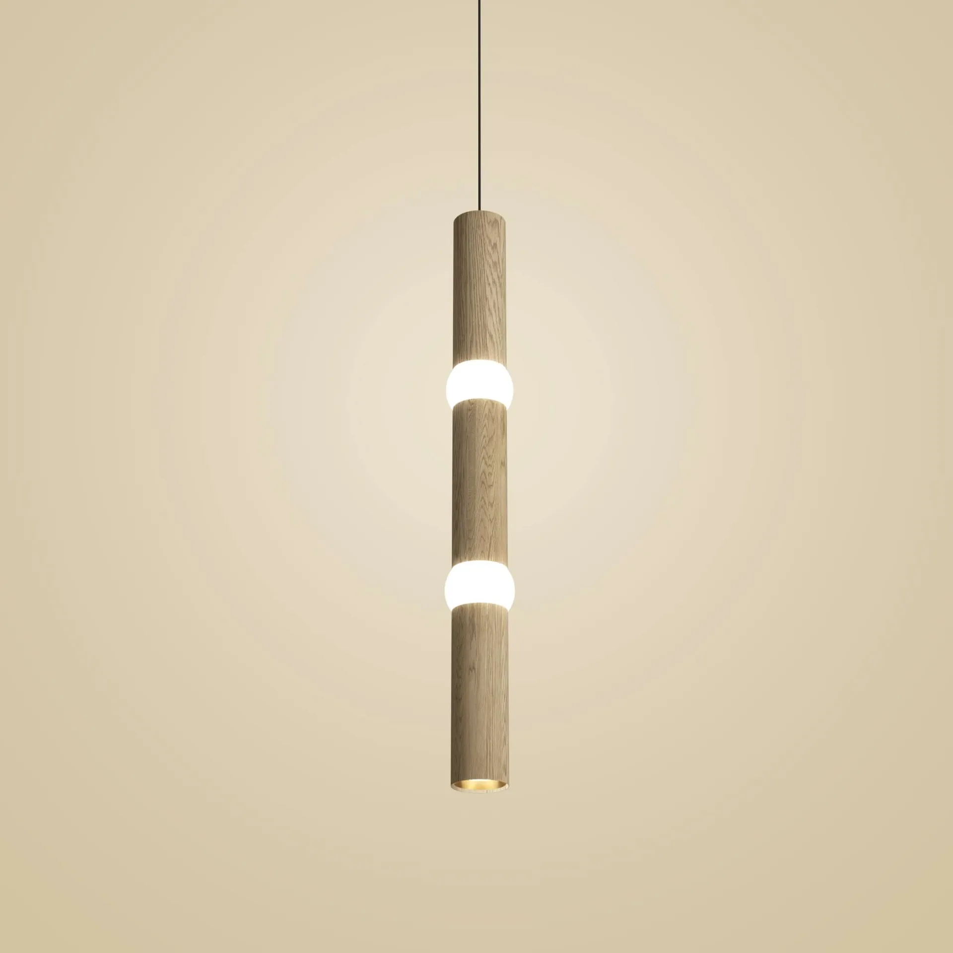 Lightbone 펜던트 조명, Large 83.6 cm, natural oak Oblure | 오블러