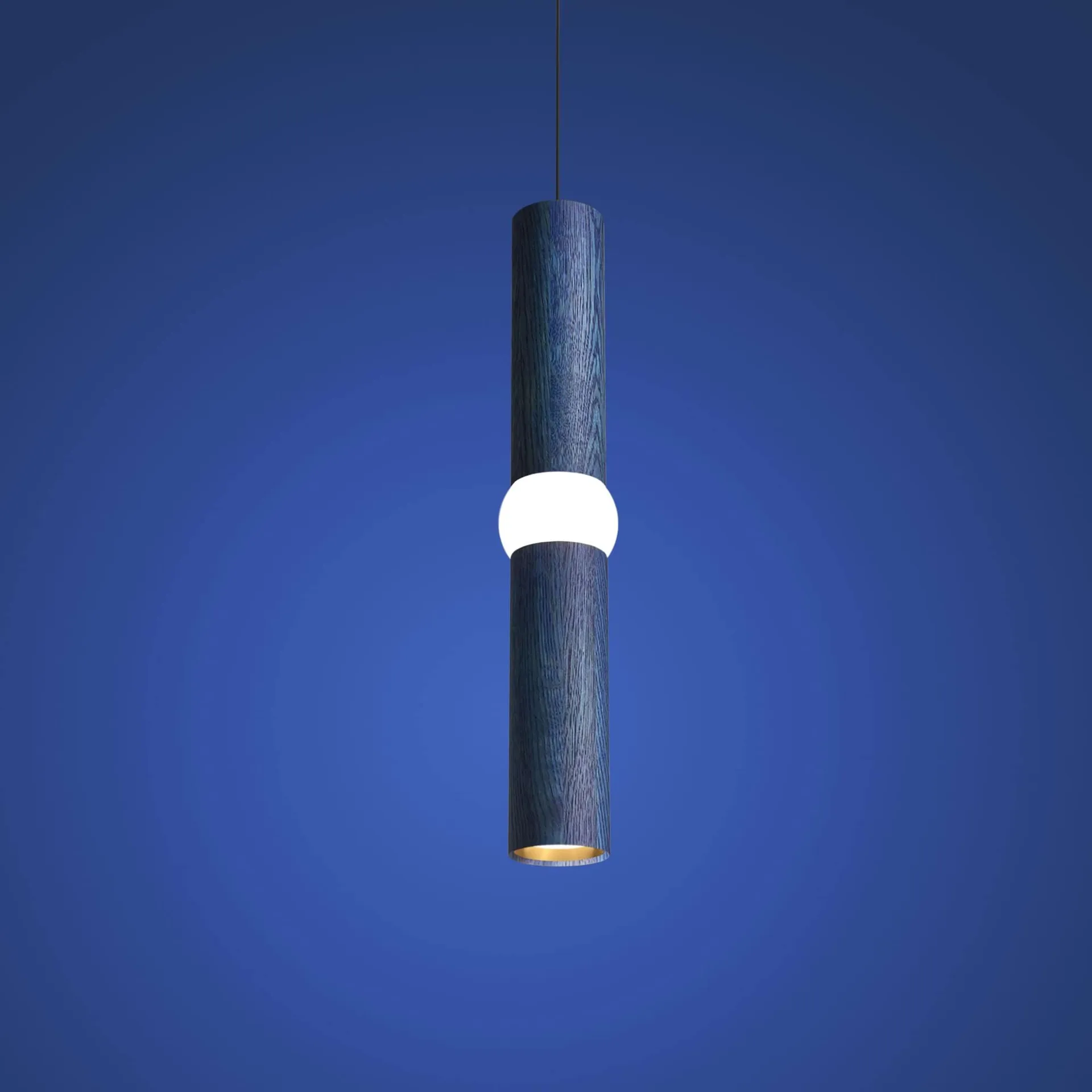 Lightbone 펜던트 조명, Medium 53.8 cm, blue oak Oblure | 오블러