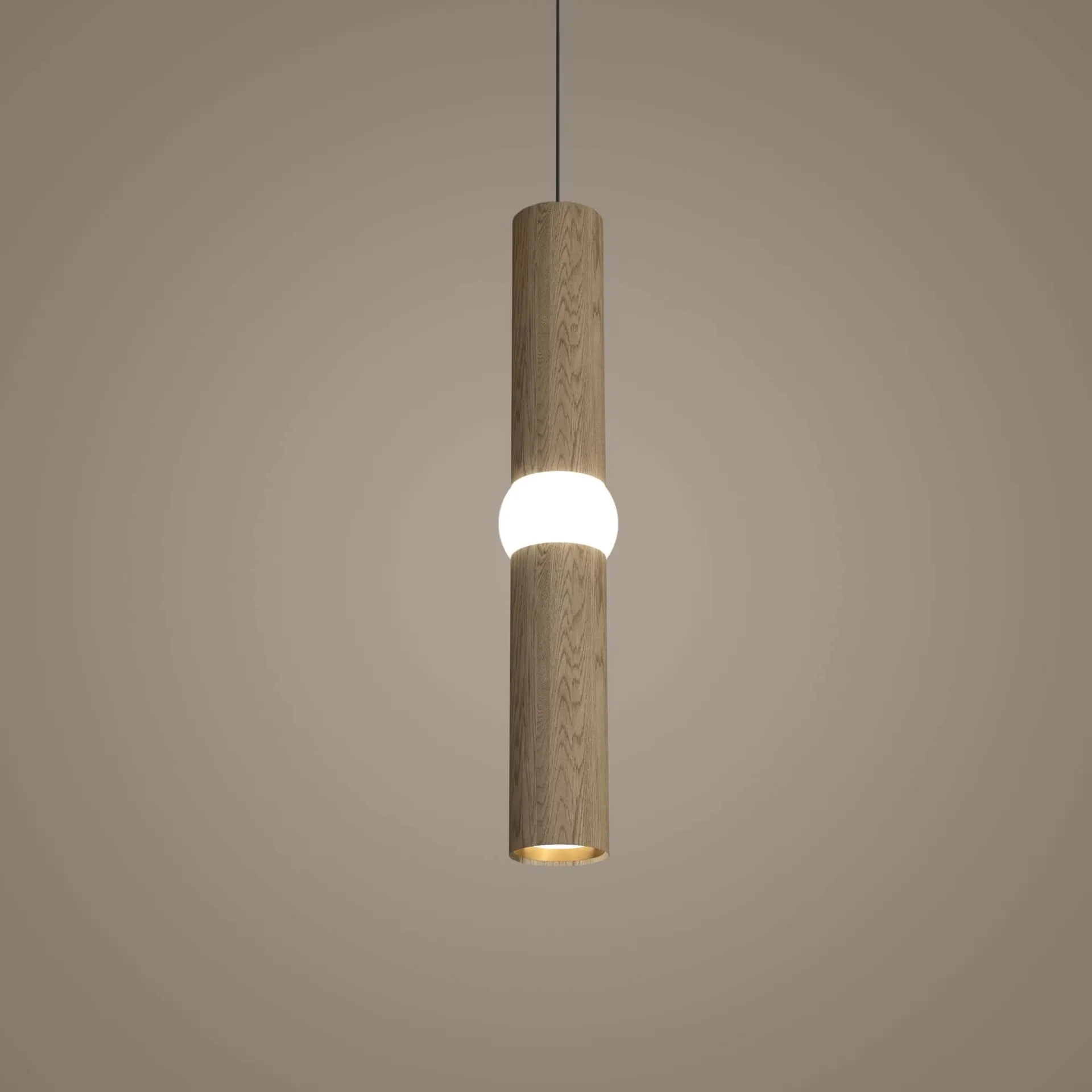 Lightbone 펜던트 조명, Medium 53.8 cm, natural oak Oblure | 오블러