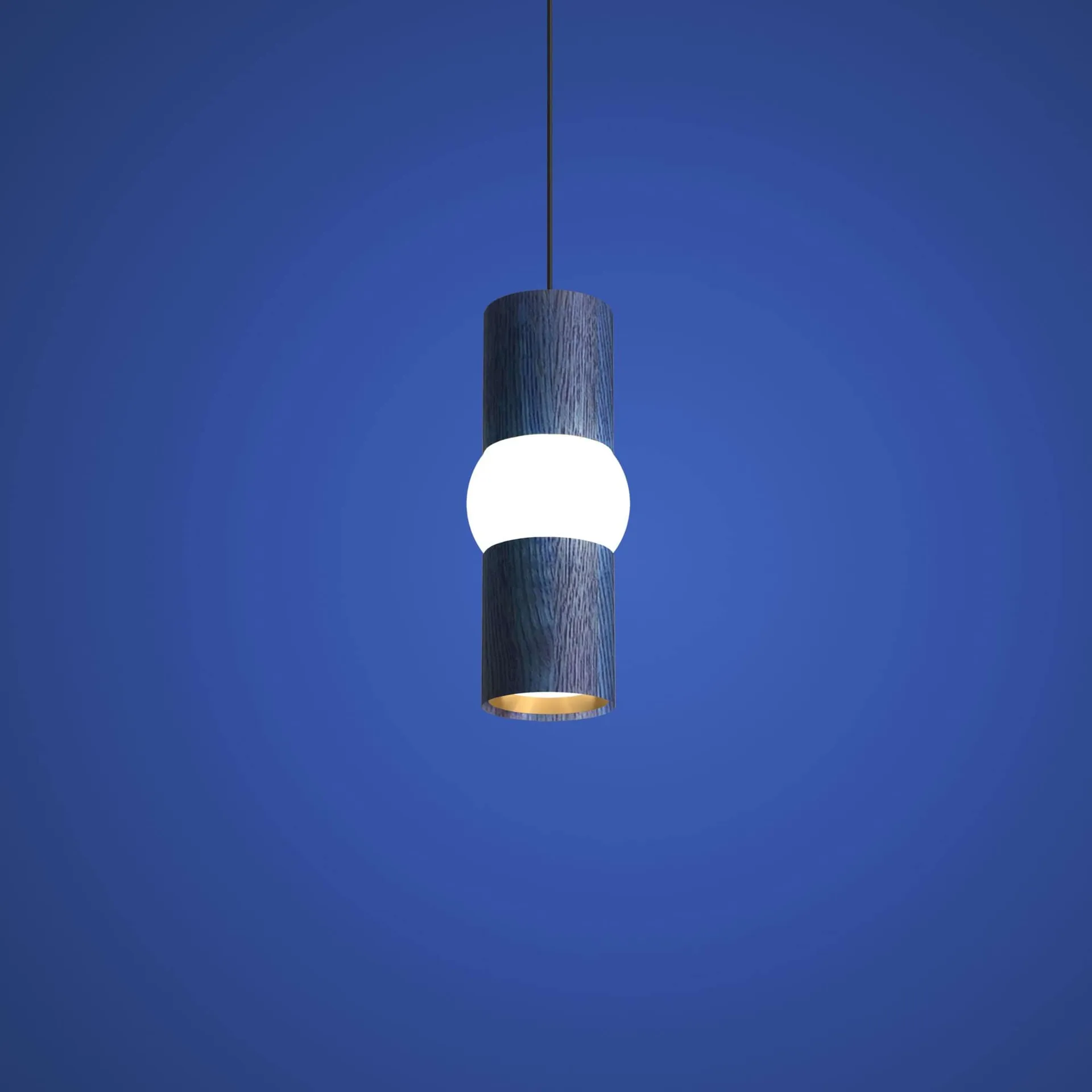 Lightbone 펜던트 조명, Small 24 cm, blue oak Oblure | 오블러