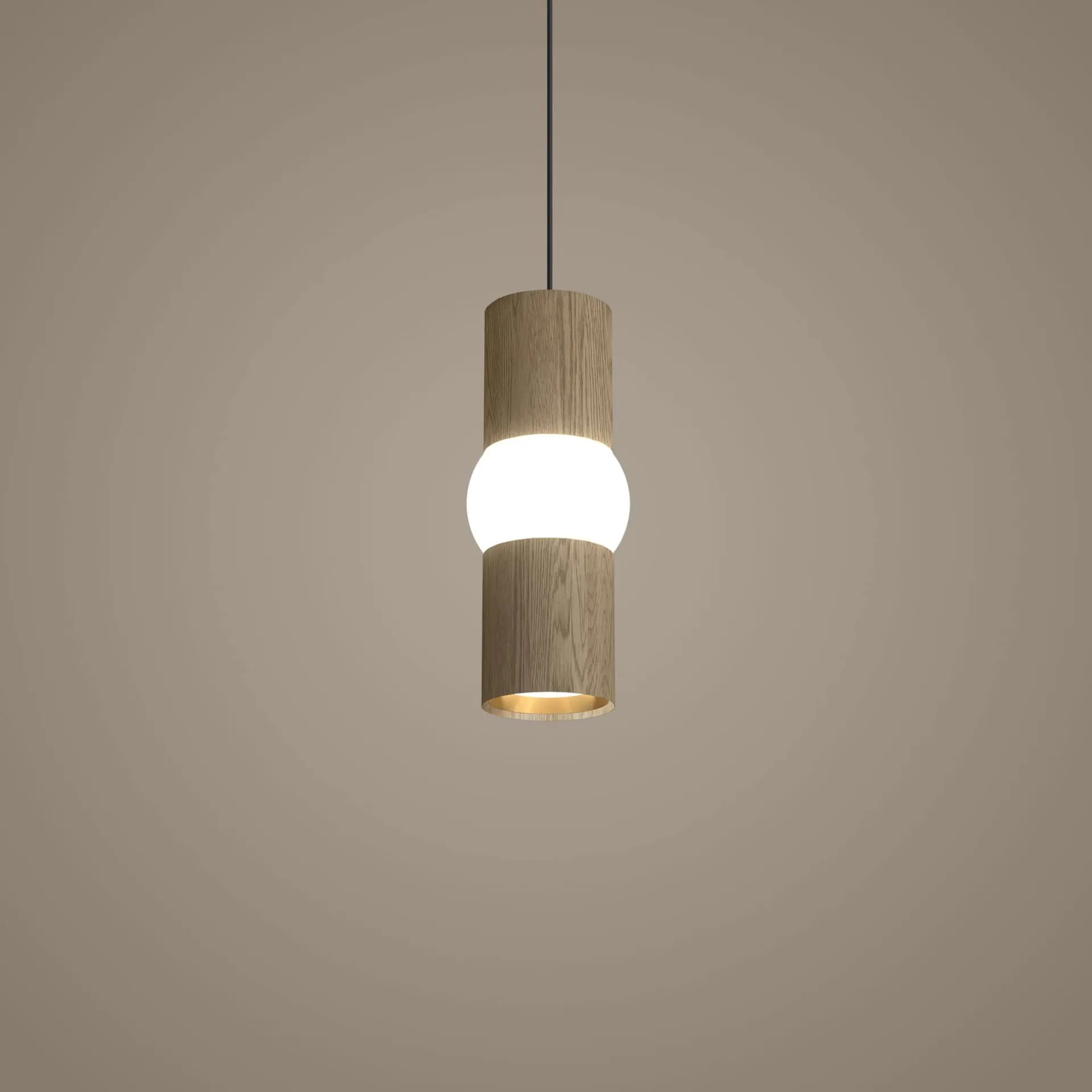 Lightbone 펜던트 조명, Small 24 cm, natural oak Oblure | 오블러