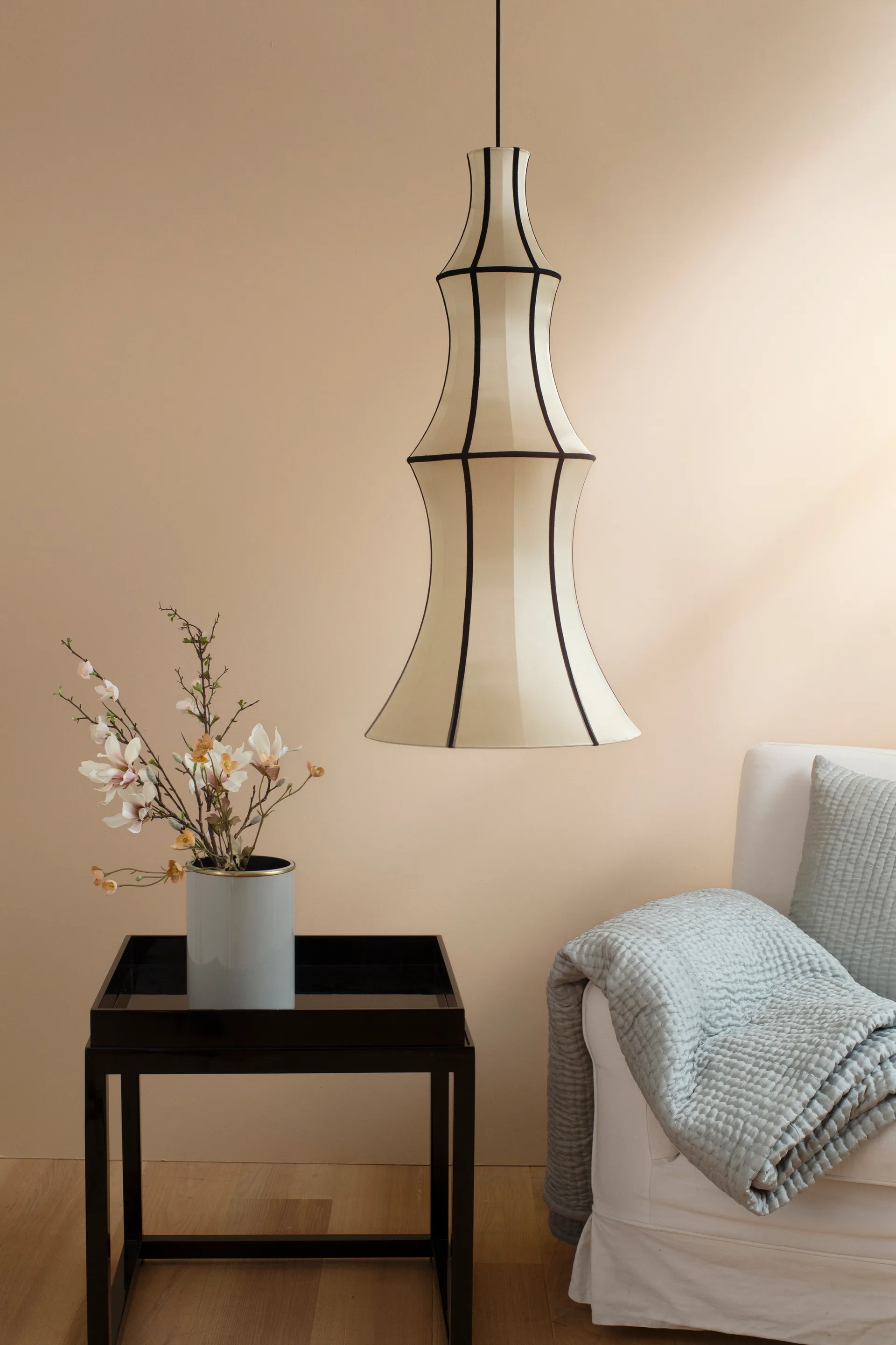 Indochina 클래식 Long 전등갓, Kit-black Oi Soi Oi