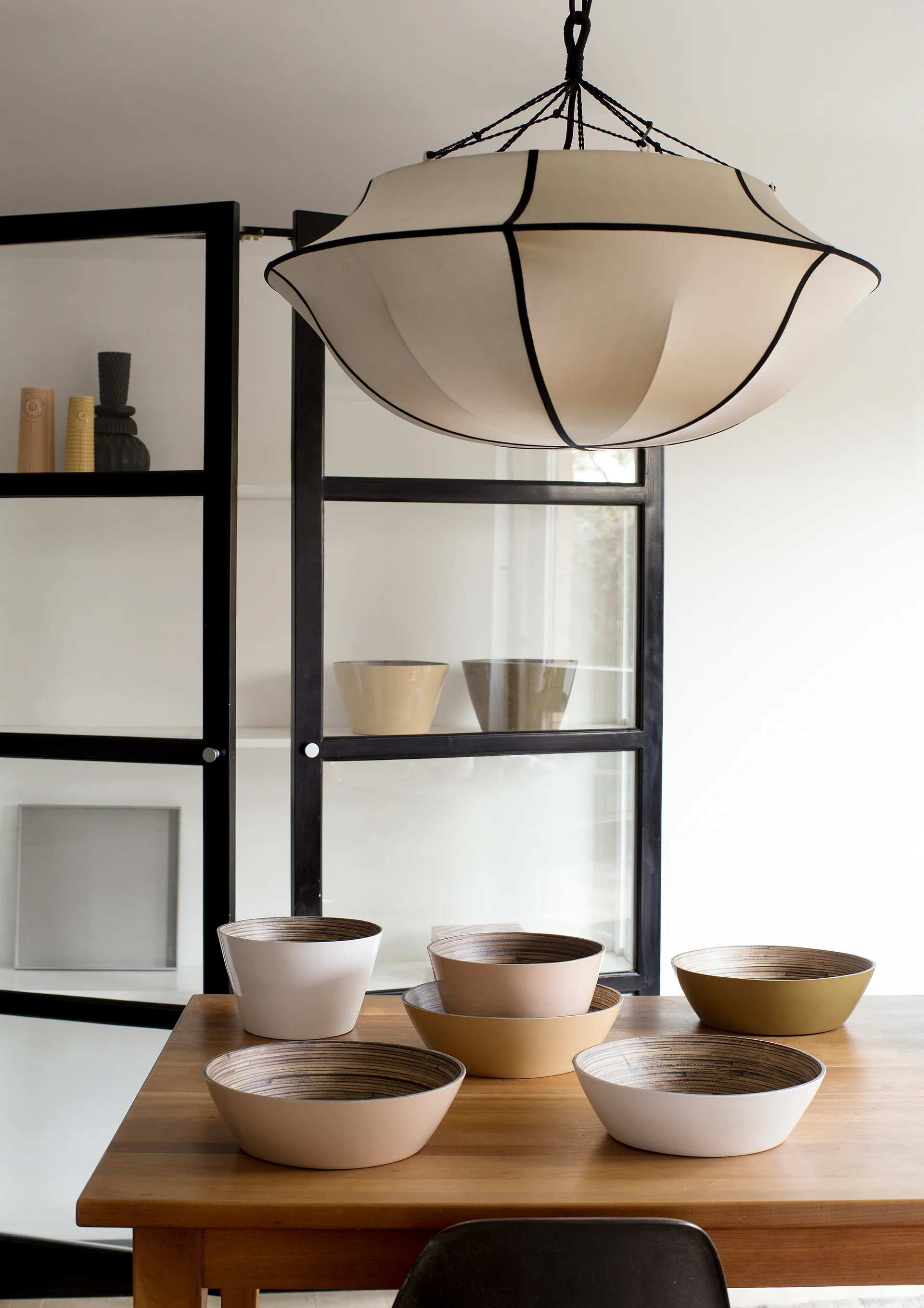 Indochina 클래식 Umbrella 전등갓, Kit-black Oi Soi Oi