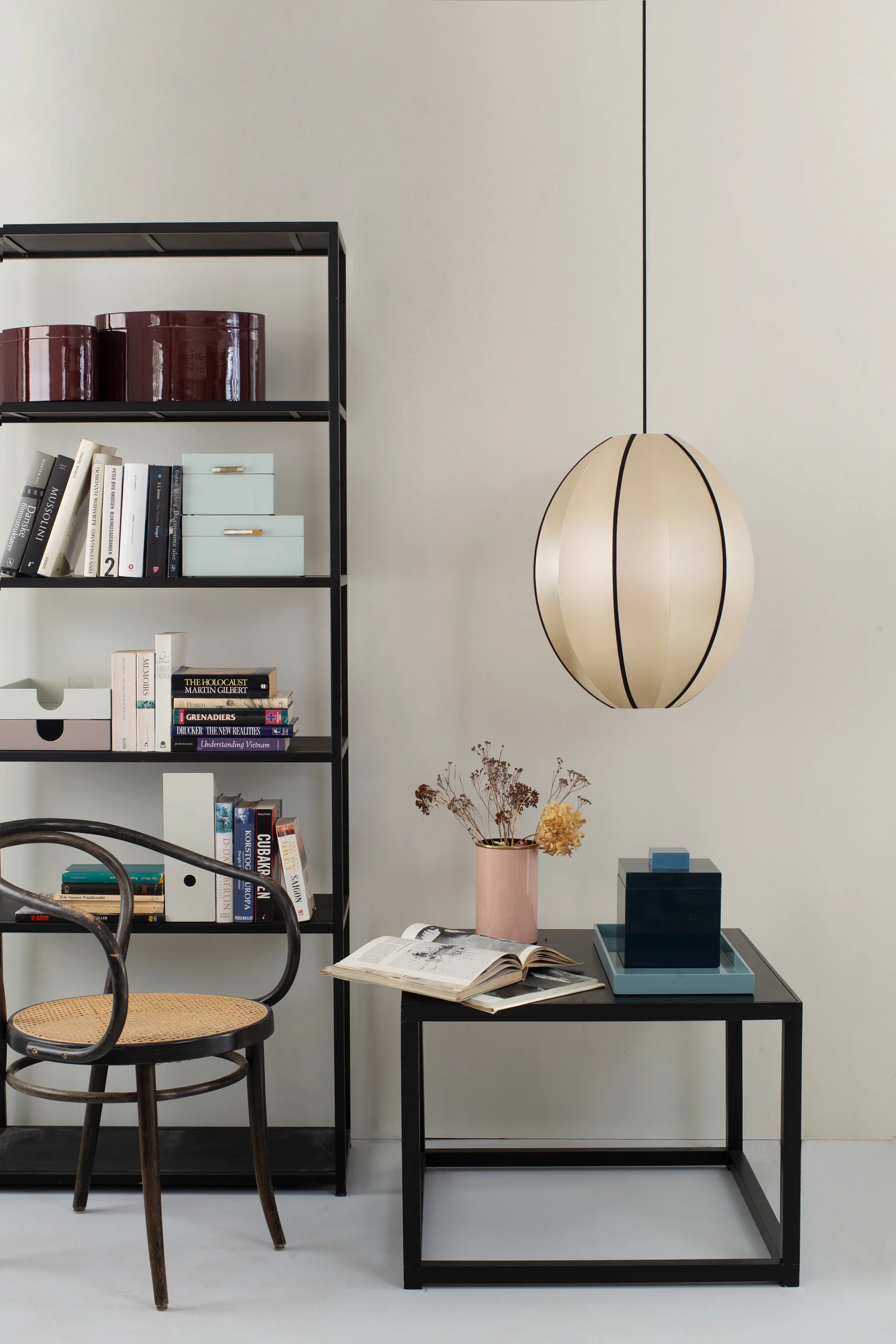 인도차이나 클래식 오벌 전등갓 L, Kit-black Oi Soi Oi