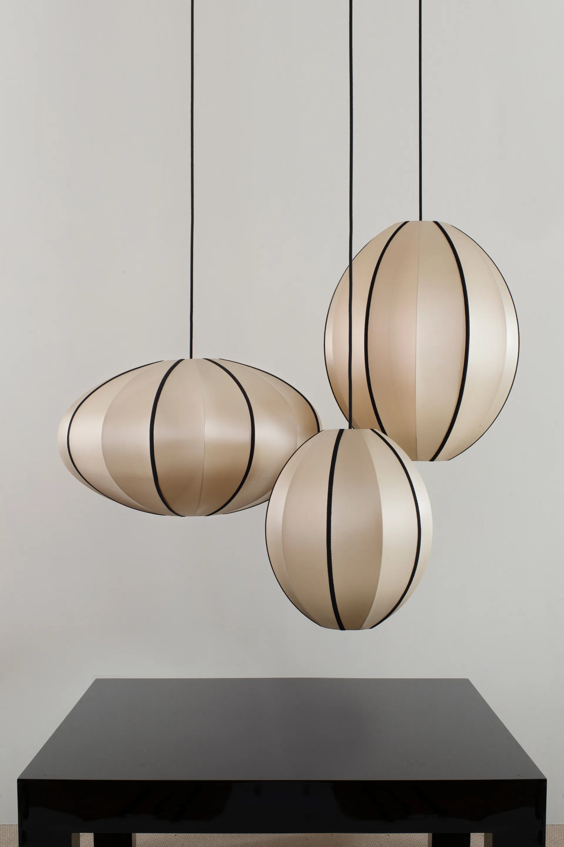 인도차이나 클래식 오벌 전등갓 L, Kit-black Oi Soi Oi