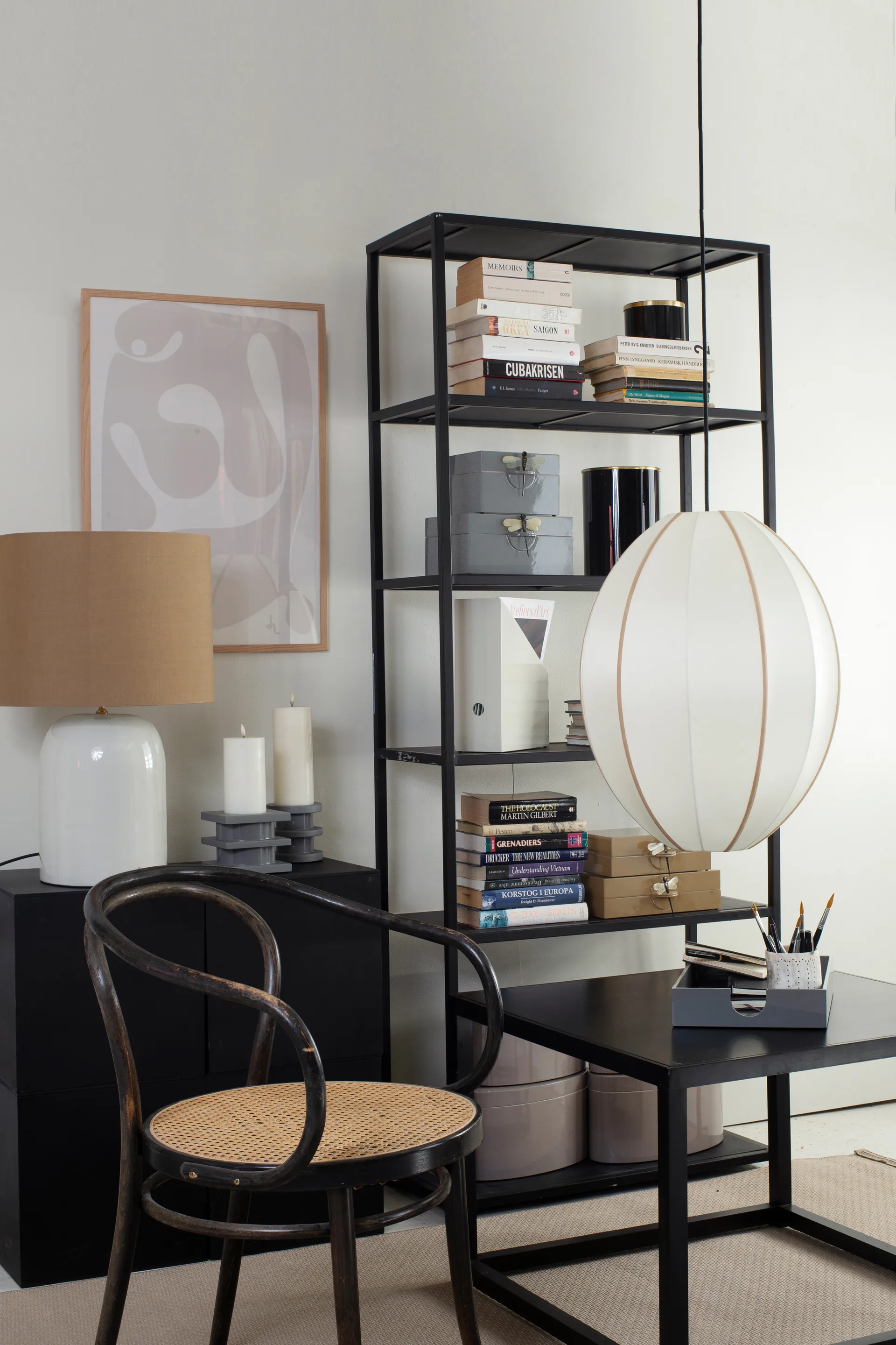 인도차이나 클래식 오벌 전등갓 L, Offwhite Oi Soi Oi