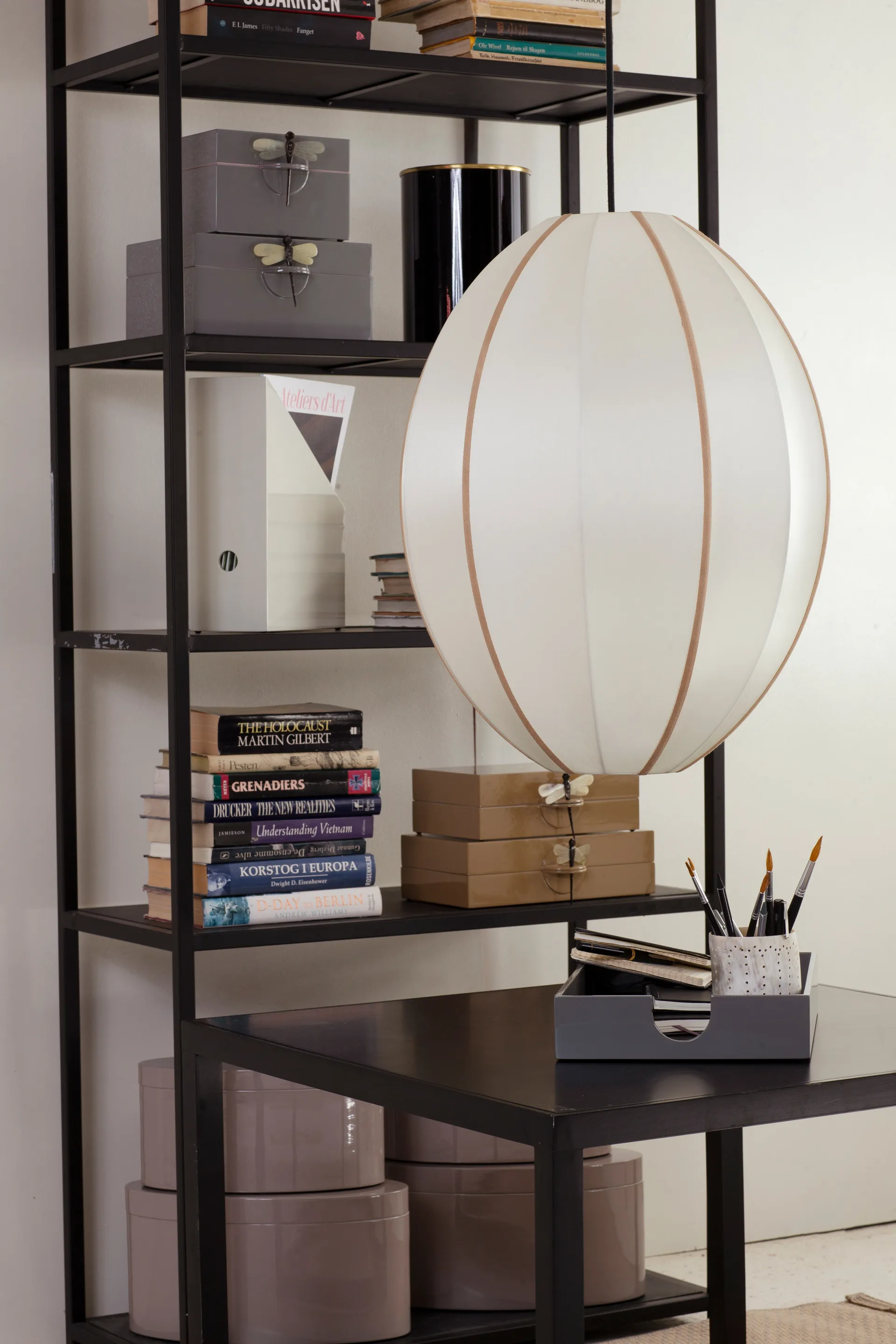 인도차이나 클래식 오벌 전등갓 L, Offwhite Oi Soi Oi