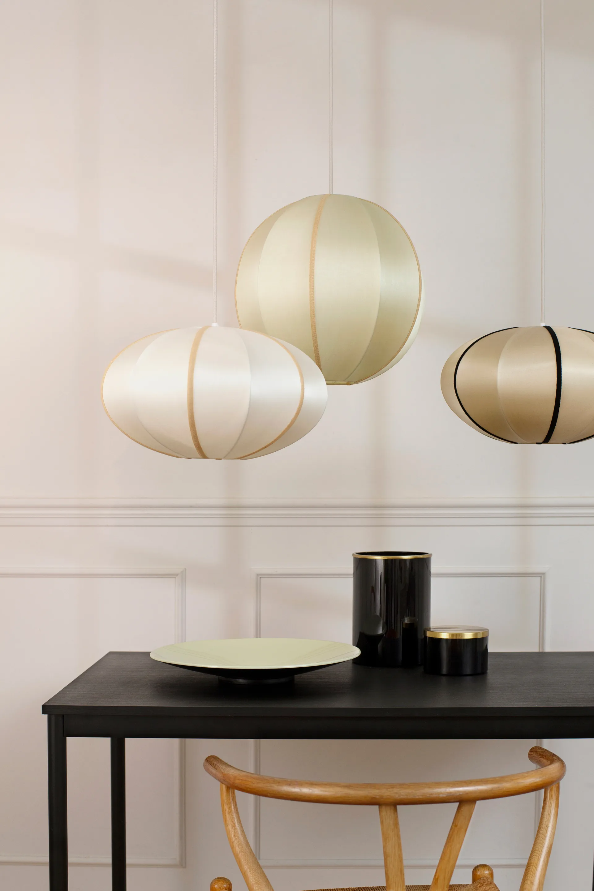 인도차이나 펌킨 전등갓 S, Kit-black Oi Soi Oi