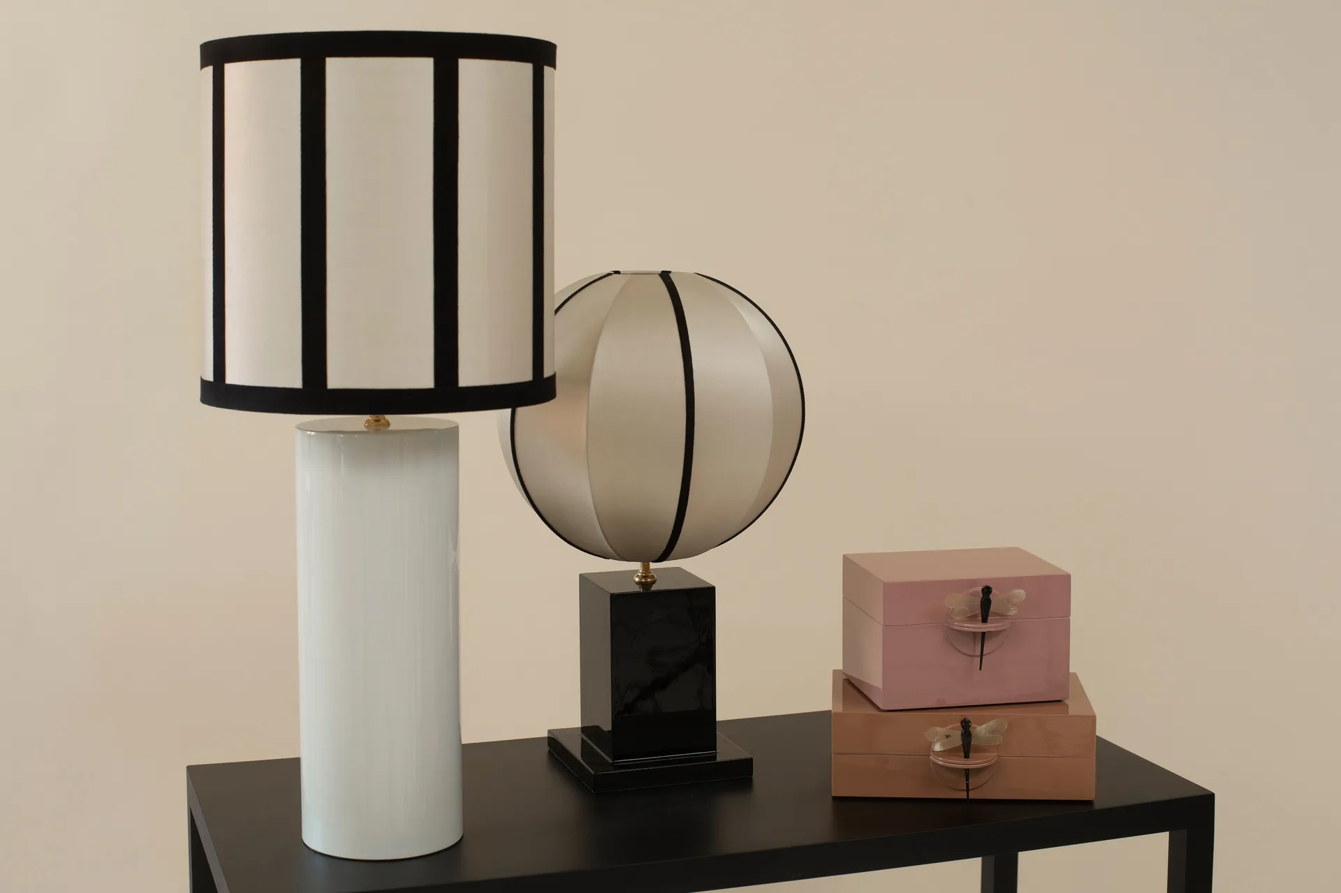 인도차이나 클래식 라운드 전등갓 XS, Kit-black Oi Soi Oi