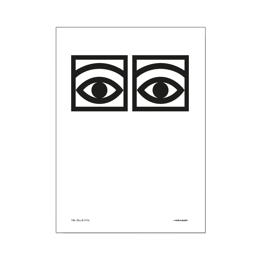 올레 엑셀 Ögon 포스터, 21x29.7 cm (A4) Olle Eksell | 올레엑셀