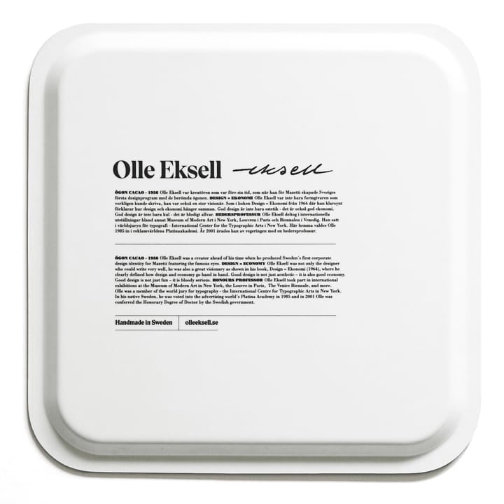 Ögon 트레이 32x32 cm, Black Olle Eksell | 올레엑셀