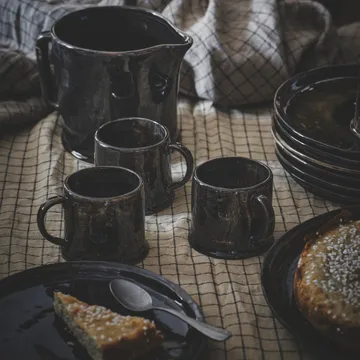 유키 스몰 접시 - brown-black - Olsson & Jensen | 올손 앤드 젠슨