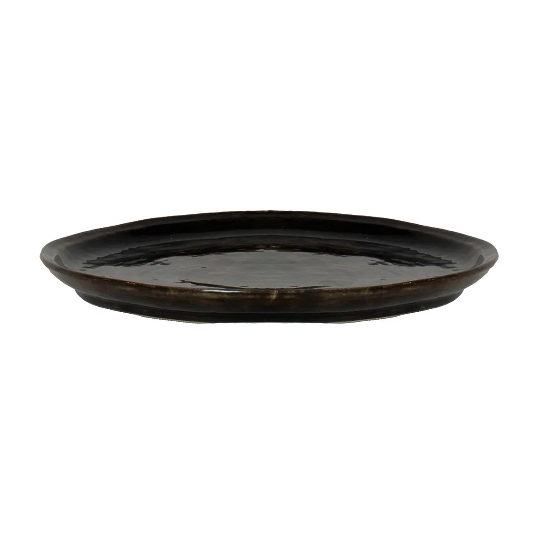 유키 디너 접시, brown-black Olsson & Jensen | 올손 앤드 젠슨