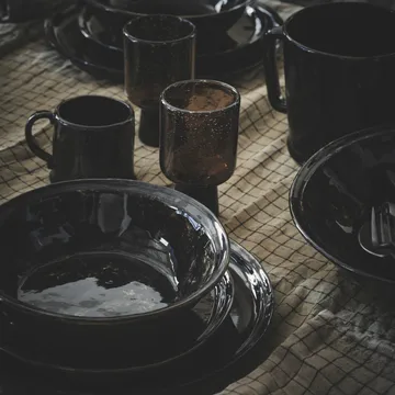 유키 디너 접시 - brown-black - Olsson & Jensen | 올손 앤드 젠슨