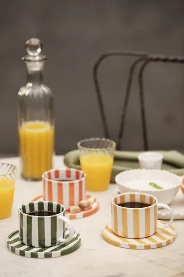 모니카 컵 & 소서 - Green - Olsson & Jensen | 올손 앤드 젠슨