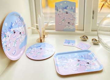 무민 트레이 윈터 2022 20x27 cm - Blue-white-pink - Opto Design | 옵토디자인