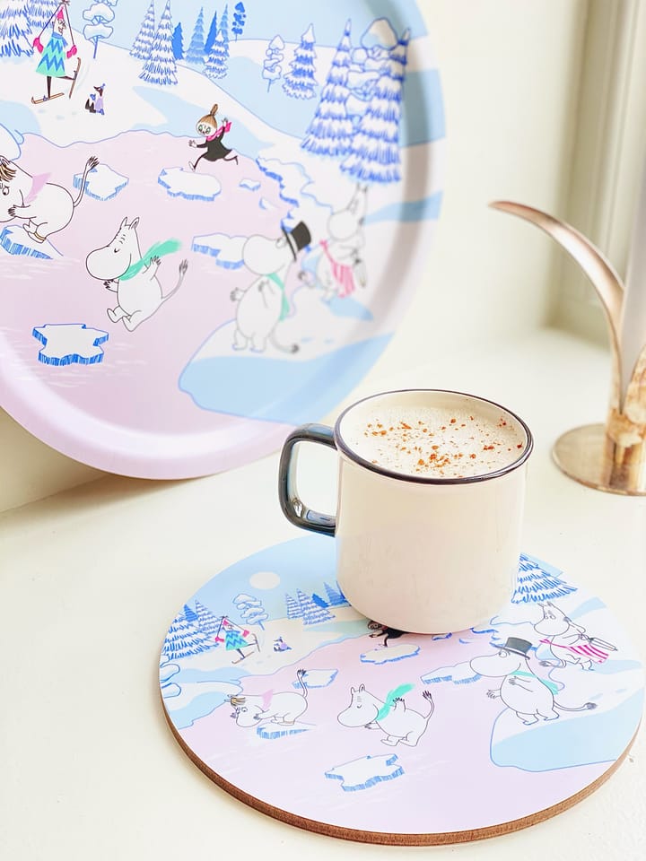 무민 트레이 윈터 2022 Ø31 cm, Blue-white-pink Opto Design | 옵토디자인