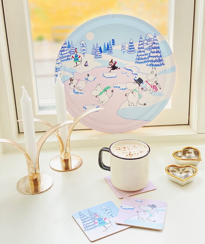 무민 트레이 윈터 2022 Ø31 cm, Blue-white-pink Opto Design | 옵토디자인