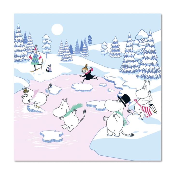 무민 냅킨 윈터 2022 33x33 cm 20개 세트, Blue-white-pink Opto Design | 옵토디자인