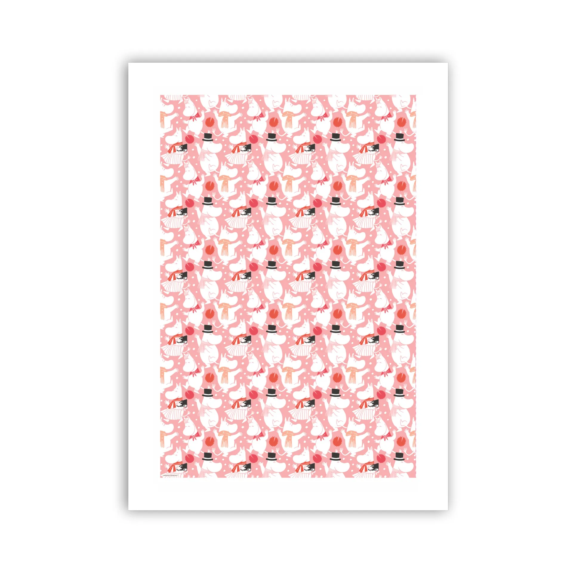축하 파티 무민 행주 70x50 cm, White-pink Opto Design | 옵토디자인