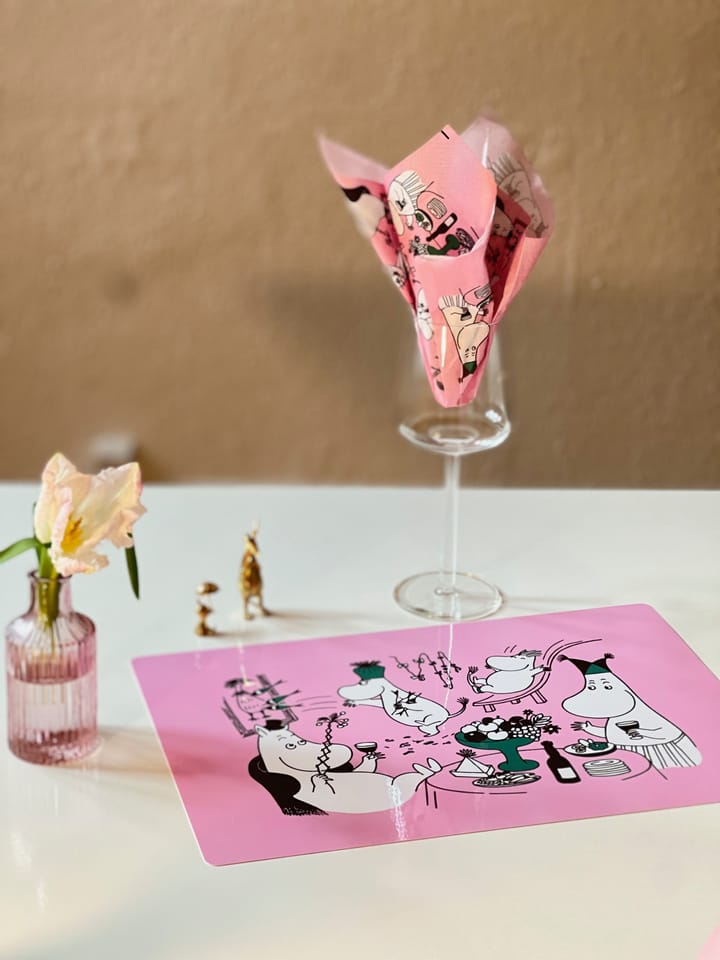 무민 80 테이블 매트 27.5x40 cm, Pink Opto Design | 옵토디자인