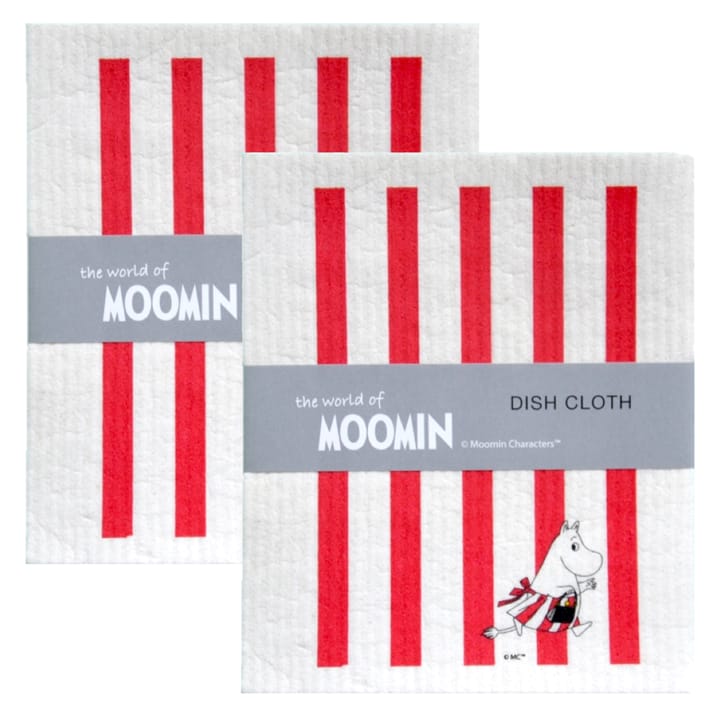 Moominmamma dishcloth 2-pack 무민마마 디시클로스 - red - Opto Design | 옵토디자인