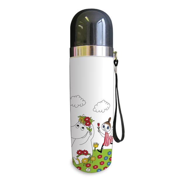 무민 보온병 스노크메이든 & Mumlan Flower 0.5 l, White-green-red Opto Design | 옵토디자인